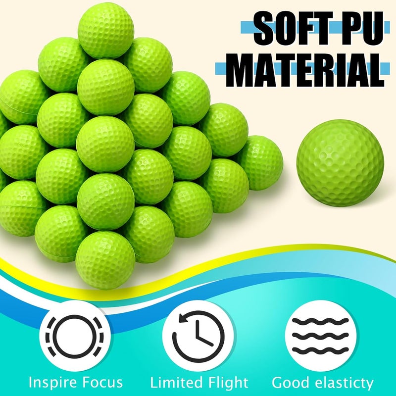 PullCrease 200 Pcs Foam Golf Practice Balls Bulk Realistic Feel Limited Flight Training Balls Soft for Outdoor Swing Indoor Backyard Training - Image 3